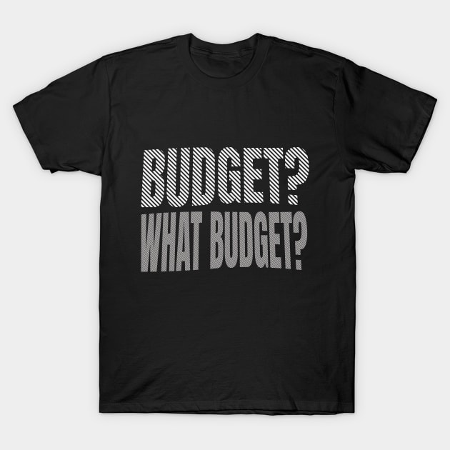 Budget? What Budget? T-Shirt by Bellinna